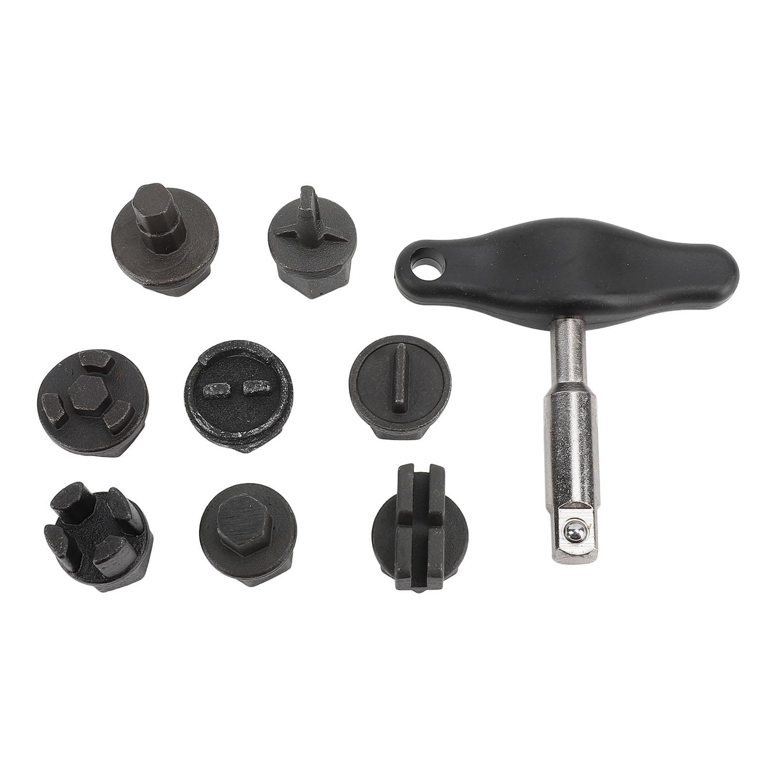 

9Pcs Oil Pan Drain Plug Repair Kit Portable Versatile Oil Sump Drain Plug Tool Set for Plastic Oil Pan Oil Drain Plug