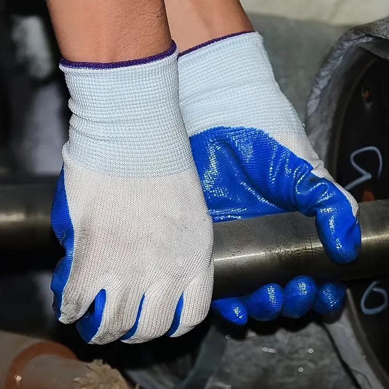 1 Pair Rubber Dip Glue Rubber Skin Work Gloves Thin Latex Non-Slip Wear-Resistant Thickened Thin Gloves Labor Protection Gloves