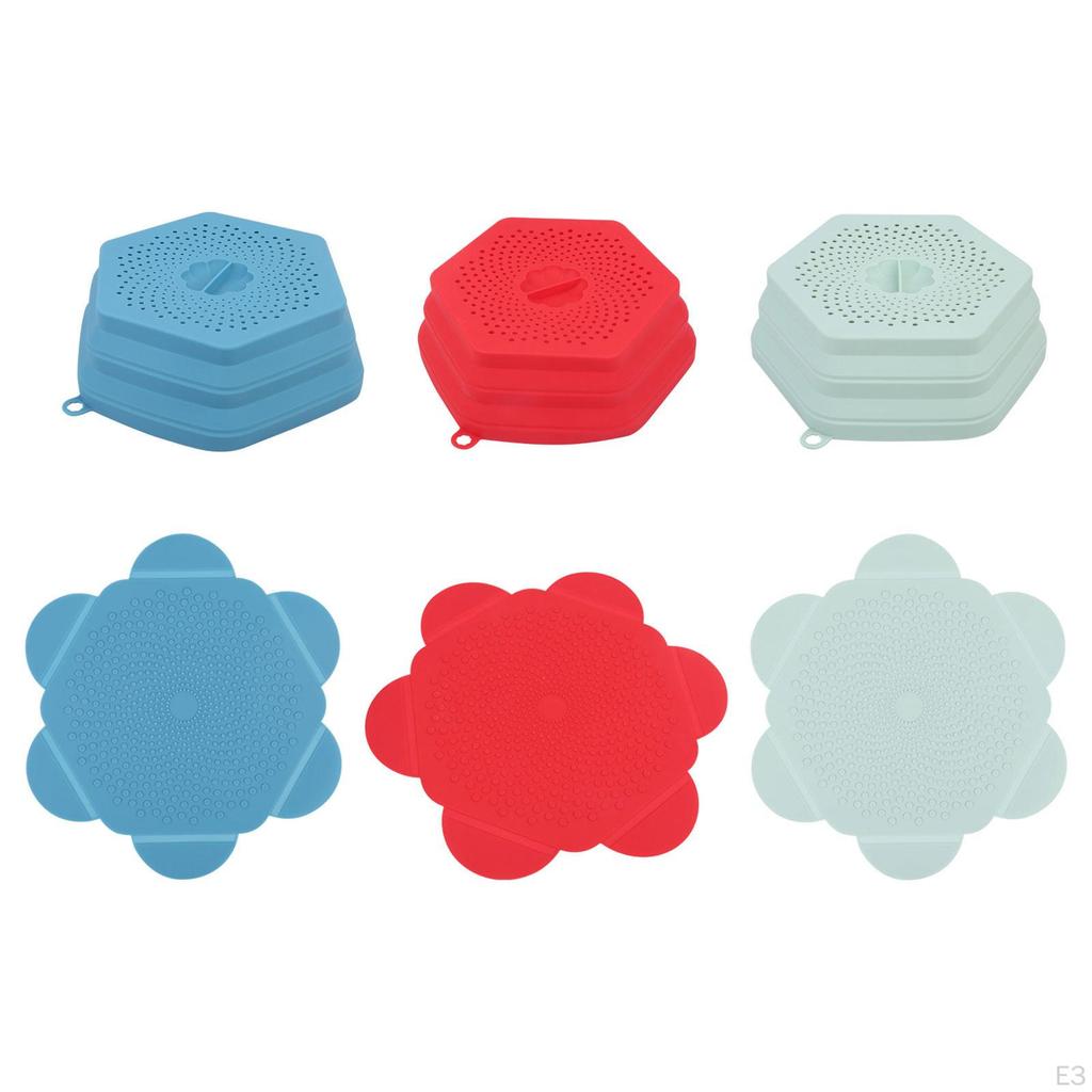 Collapsible Microwave Cover Oilproof Lid Kitchen Gadget Multifunctional Food Heating Covers Vented