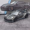 POPRACE 1:64 992 STINGER GTR Schwarz und Blau Strukturierte Legierung Automodell