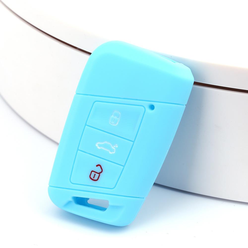 Suitable for Volkswagen CC Weilan 3-button Silicone Key Bag Magotan B8 Passat Arteon Key Cover Remote Control Cover