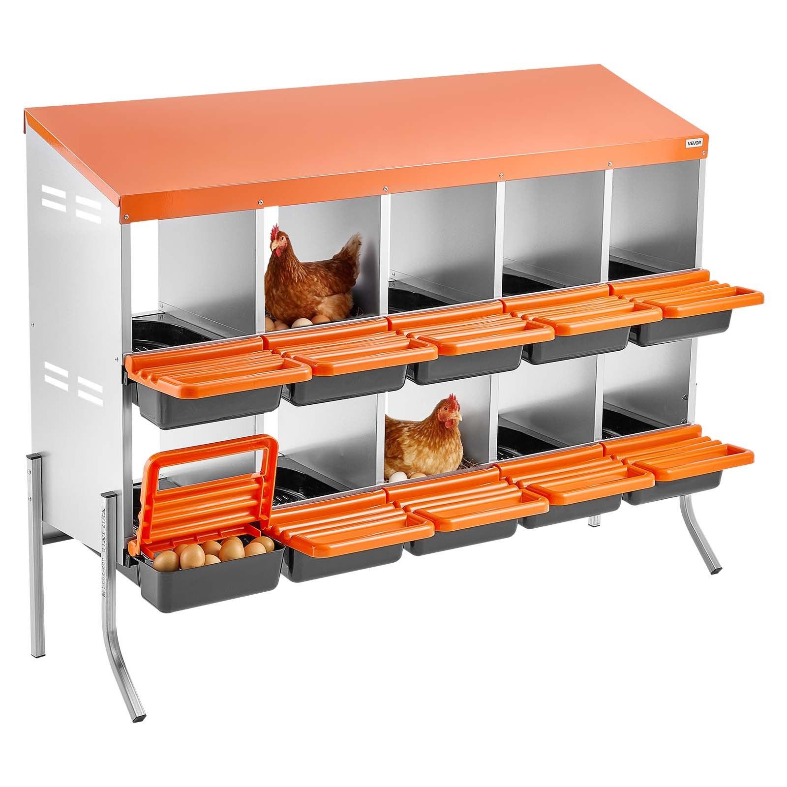 VEVOR Chicken Nesting Boxes, 10 Compartments