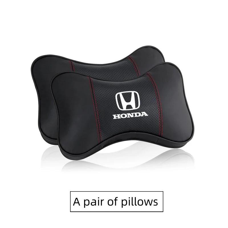 Car Head Neck Pillow Seat Belt Shoulder Pads for Honda Accord Mugen Power Civic CRV Hrv Jazz Accessories