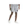 Puma Logo Print Solid Color Straight Shorts Men Bottoms Grey 536934-04