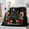 Custom Name Butterfly Theme Printed Blanket - Perfect for Couch, Bed, Travel & Outdoor Use | Machine Washable, Cozy & Durable.