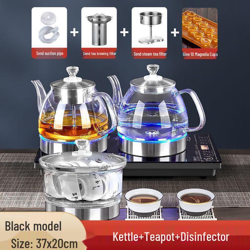 Fully Automatic Tea Set: Integrated Teapot, Water Filling, & Kettle for Home Use