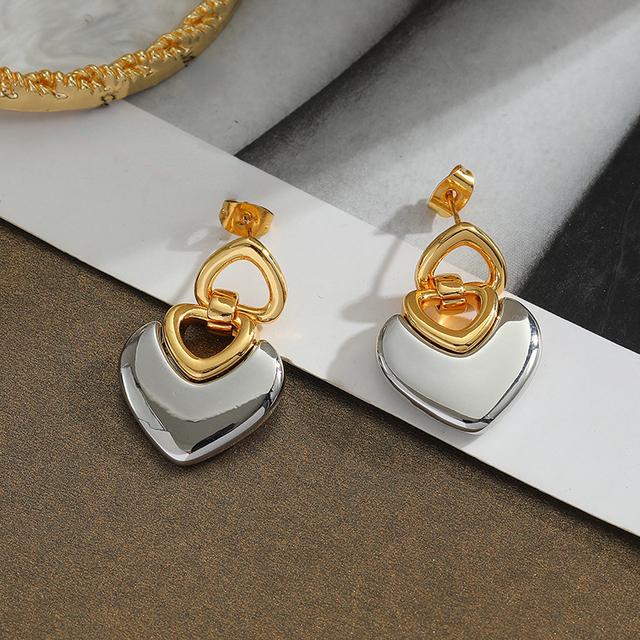 

Женские ювелирные изделия Серьги-сердечки Популярный дизайн Сладкий темперамент Крутой стиль Любовь Серьги-подвески для женщин Подарки