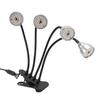 LED Grow Aluminium Alloy Light 4 Heads Bendable Adjustable USB Plant Light with Clip for Indoor
