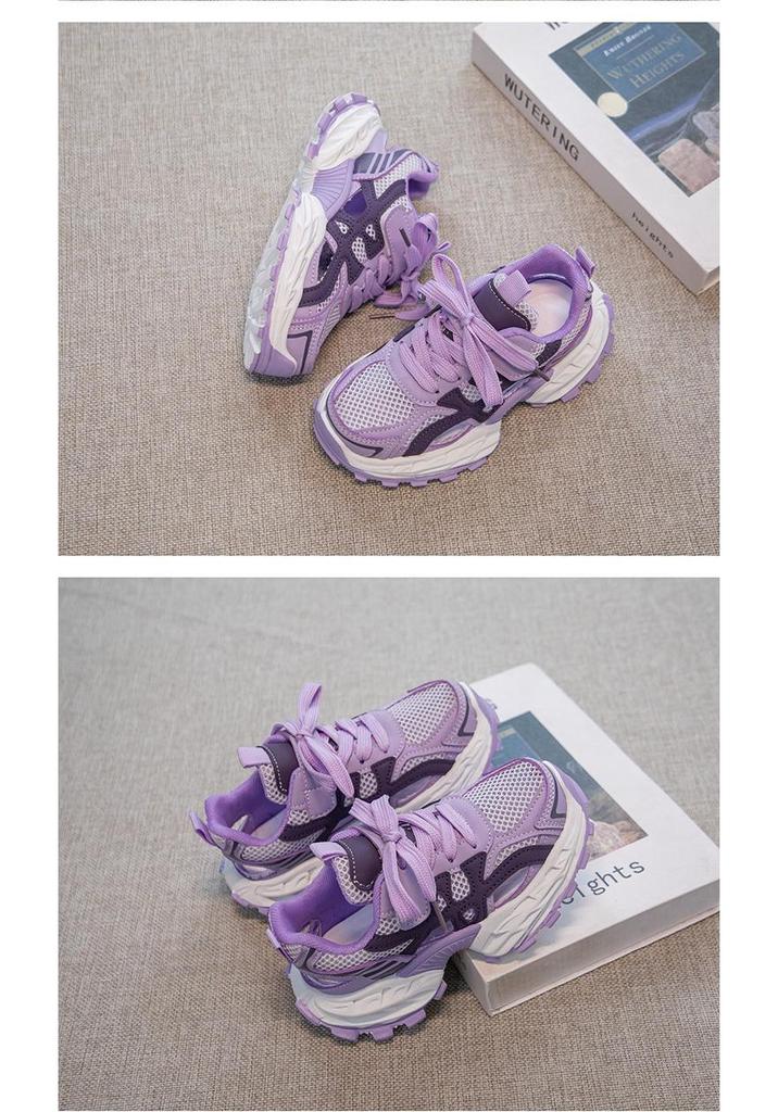 Girls' 2026 Breathable Mesh Sports Shoes – Dopamine Collection Summer Casual