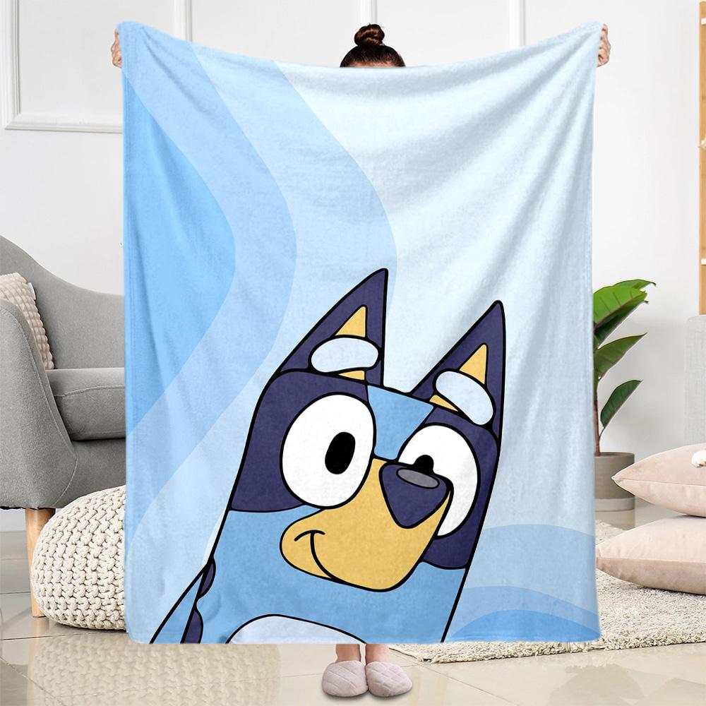Bluey Family Adventure Blanket Durable Comfort Great for Picnics Livingroom Office Four Seasons Universal Modern