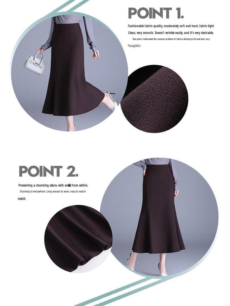 Chic 2026 High-Waisted Fishtail Skirt: Stylish & Versatile