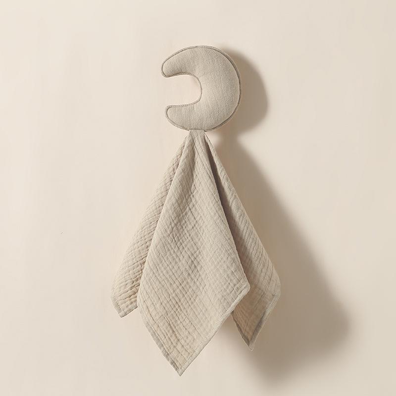 Baby Teething Comforter Puppet: Cotton Star & Moon Sleep Aid