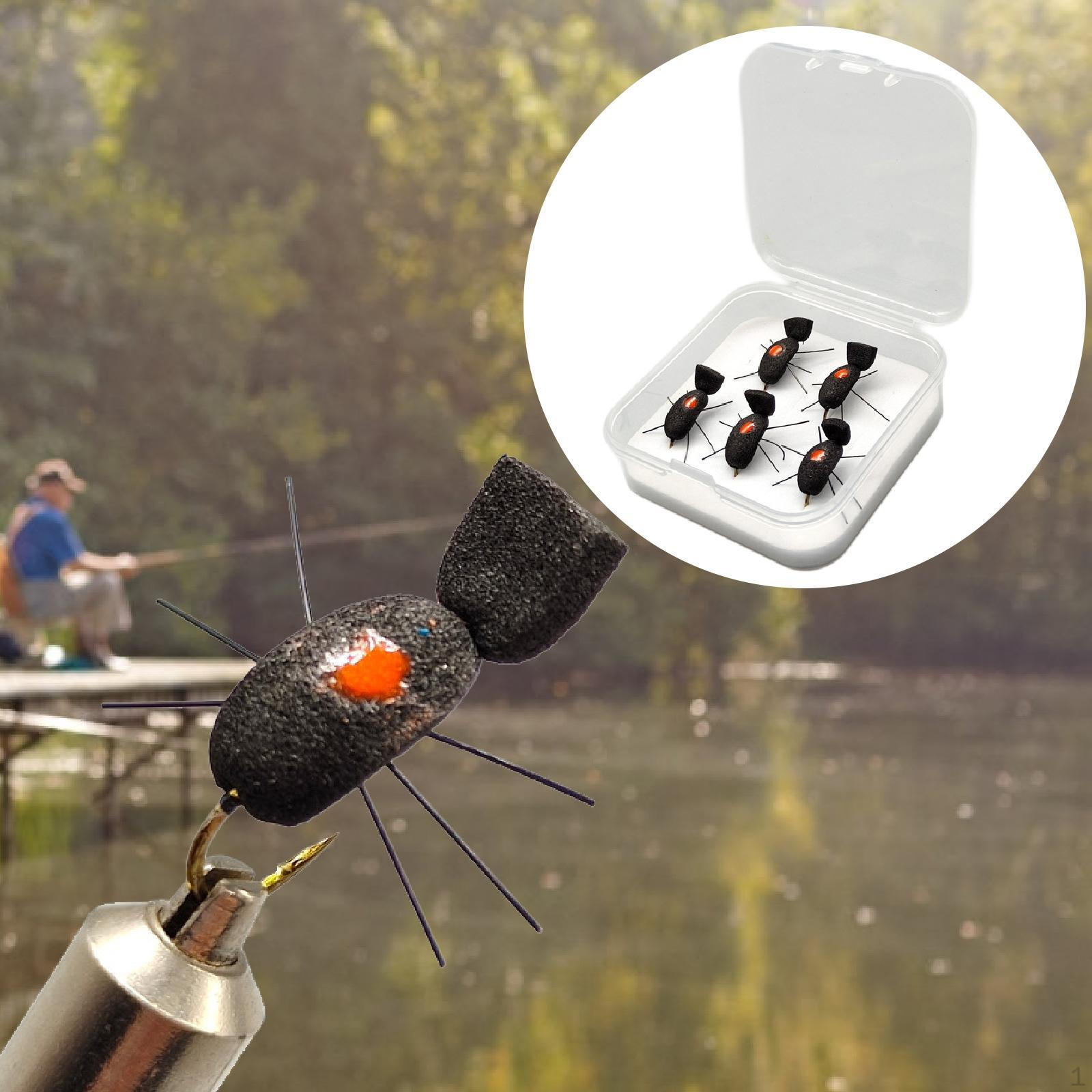 

5 Pack of Fly Fishing Lures with Hook for Lake And Outdoor Activities Style B