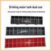 Chicken Duck Goose Dual-use Water and Feed Trough - Wet/Dry Feeding for Free-range Poultry, Non-Tip Design