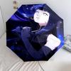 1 PC Automatic Folding Umbrella - Naruto Pattern Portable Foldable Design With 8 Ribs Christmas Birthday Gifts