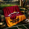 Miami-Heat Basketball Art Blanket Lightweight Flannel Bedding Blanket Perfect for Travel, Camping, Living Rooms, Offices, Sofas, Fan Christmas gift