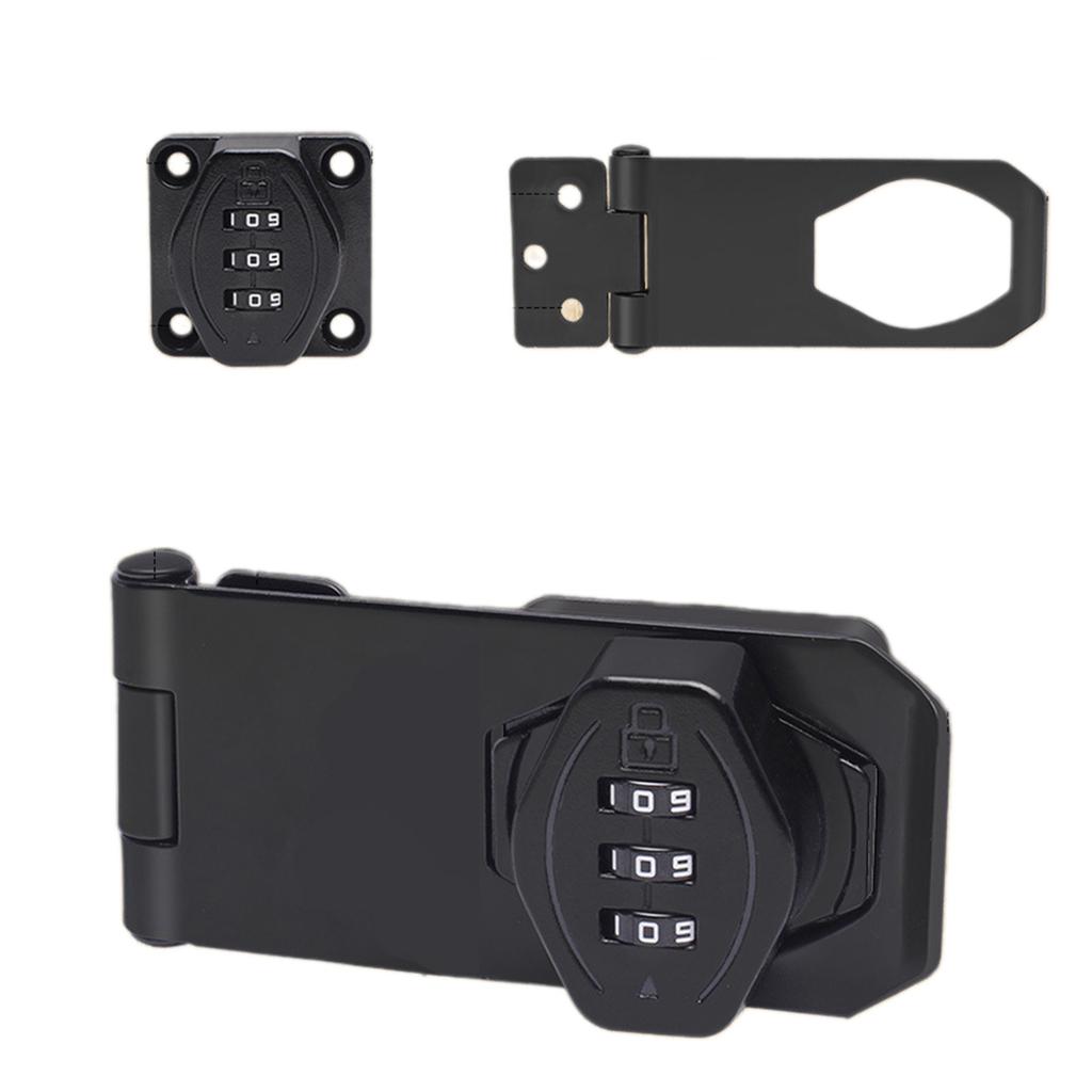 Secure Your Closet Without Key Combination Lock Featuring Twist Knob Hasp Latches Convenient Accessory for Cabinets