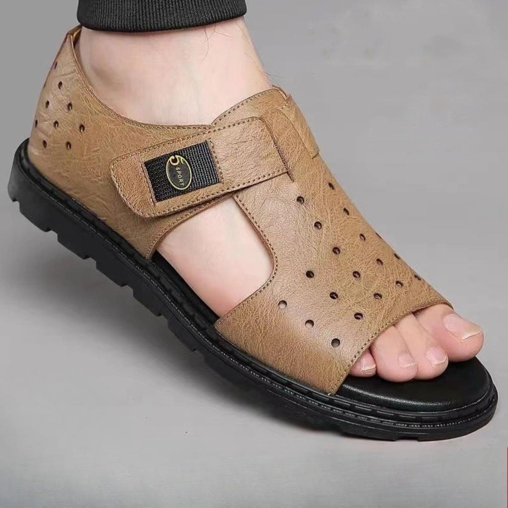 Sandals, Breathable, Men's, Beach Shoes, Soft Soles, Wear-resistant, Casual Shoes, Anti-skid, Roman Sandals