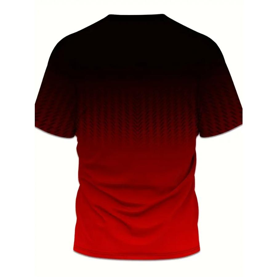 Men Geometry 3D Print T-shirts for Women Stretch Polyester Casual Short Sleeve Tops Summerwear