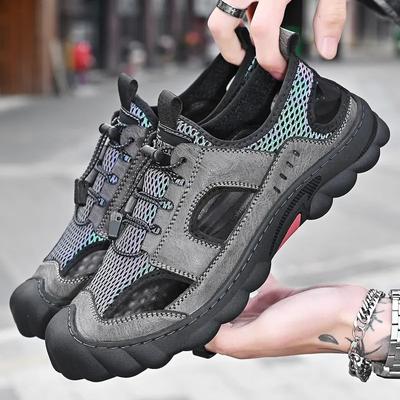 Men's Sandals Hollow Mesh Shoes Beach Shoes