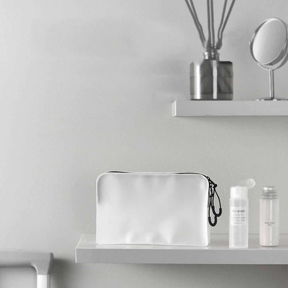 

Bag Bath Storage Wash Pouch Storage Bag Matte Makeup Case Transparent Cosmetic Bag Soft Film Bag