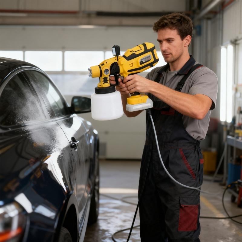 Paint Sprayer HVLP Electric Sprayer Paint Guns, 650W, 3 Nozzles,Paint Sprayer for House Painting, Home Interior