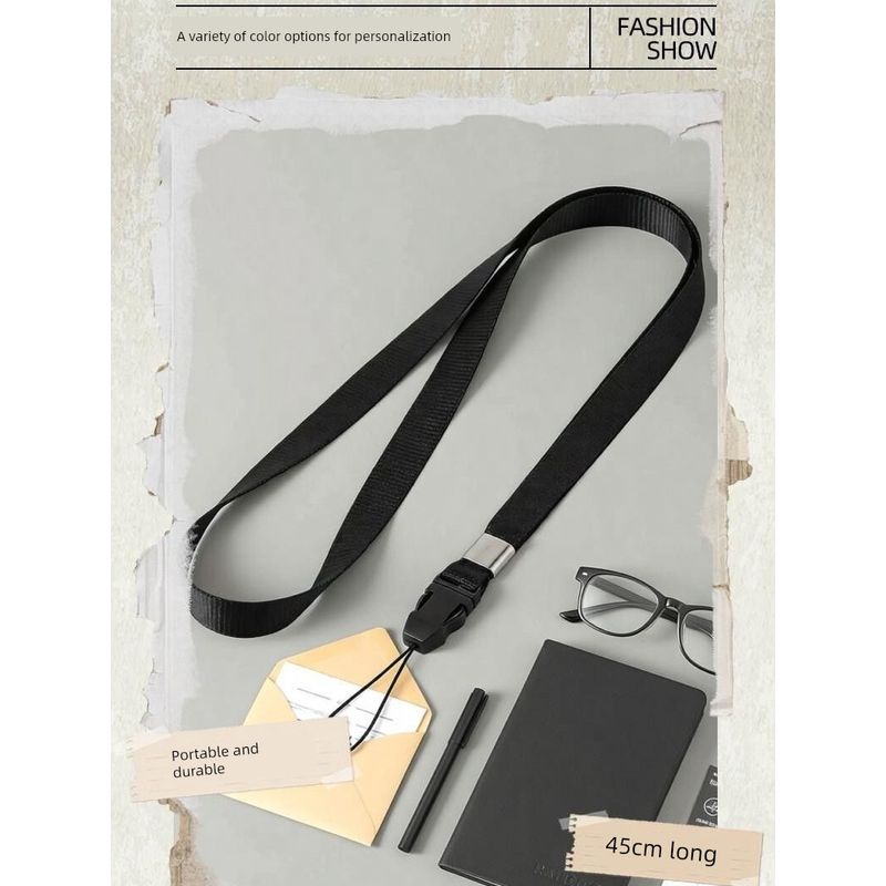 Professional Walkie-Talkie Lanyard Long Lanyard Thickened Hanging Neck Rope Detachable Mobile Phone Camera ID Lanyard