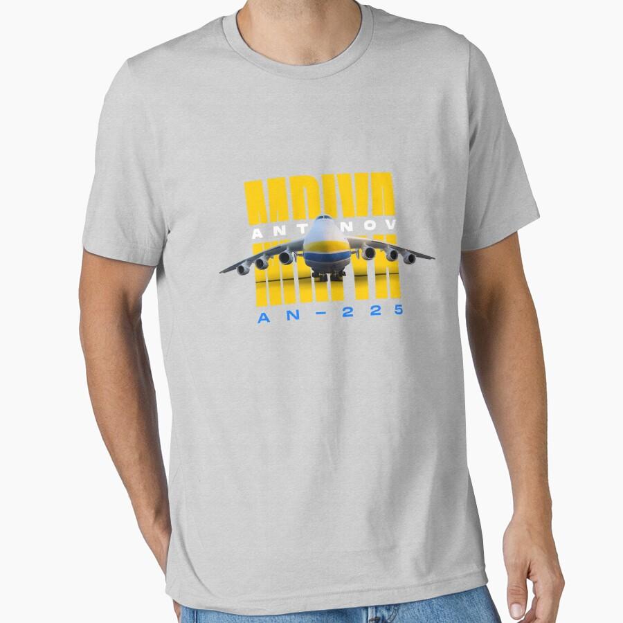 Antonov AN225 Mriya Największy Samolot Cargo Świata Super Ciężki Samolot Transportowy T-shirt dla mężczyzn duży rozmiar Bluzki dla dorosłych S-6XL