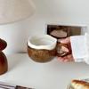 INS Creative Coffee Cup Irregular Imitation Coconut Shell Water Cup Coconut Ceramic Mug  Household
