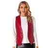 Unisex Adult Shiny Sequin Vest Sleeveless Button Design Waistcoat Jacket for Music Festival