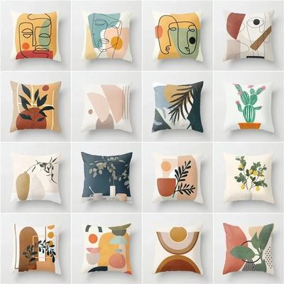 Ins Stil nordischer abstrakter Druck Kissen Wohnzimmer Sofa Auto Nachttisch Nickerkissen