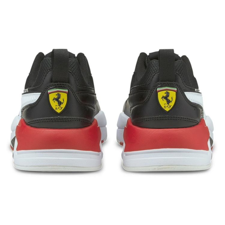 Puma X-Ray 2 Ferrari Race Fabric Comfortable Daily Low-Top Lifestyle Shoes Unisex Sneaker Black White Red 306553-04