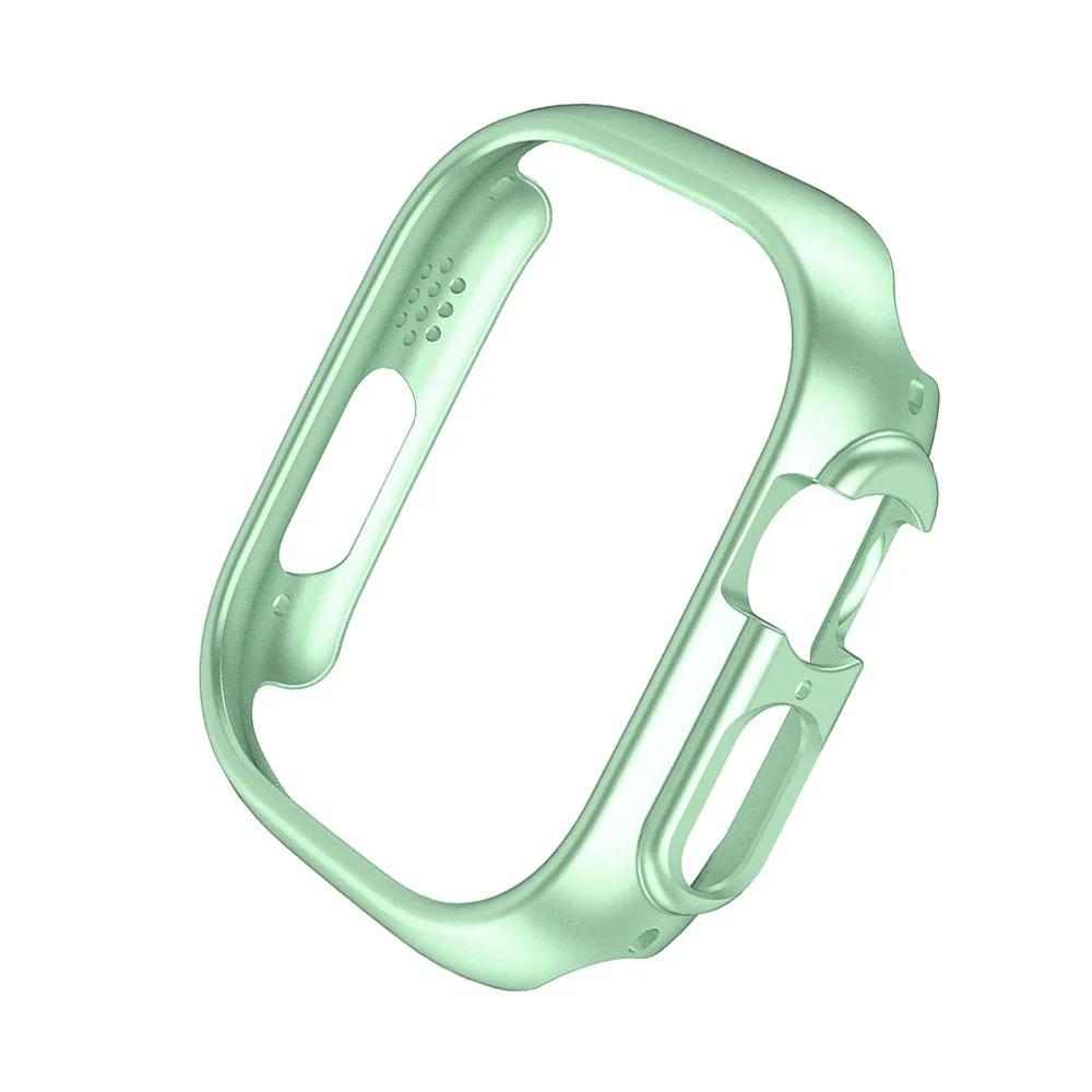 Matte Protective Cover for Apple Watch Ultra 2 PC Transparent Bumper Hard PC Frame Protector Case for Iwatch Ultra 49mm