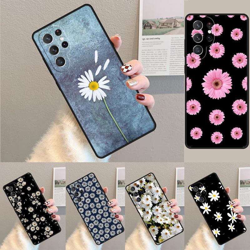 Daisy Flower Full Screen Phone Case for Samsung Galaxy note 10 pro S26 Ultra S23 S24 FE S25 S21 S22 PLUS shockproof Cove