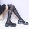 Socks Women Thigh High Lace Cute Lolita Style Warm Stockings Black White Over The Knee Long Leg Socks for Girl Boot Accessories