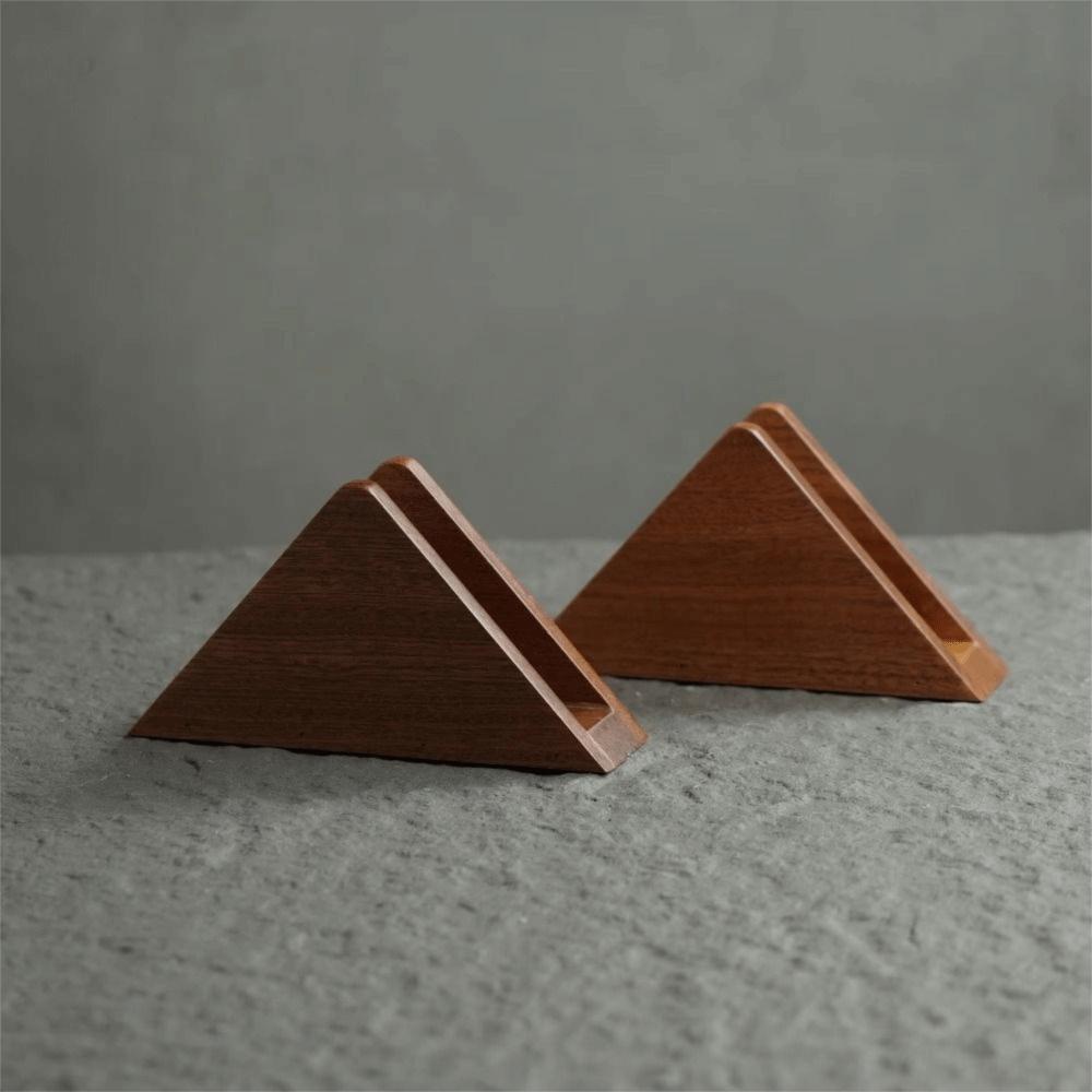 Non-slip Bottom Wooden Tissue Holder Elegant Wood Tissue Dispenser  Hotels