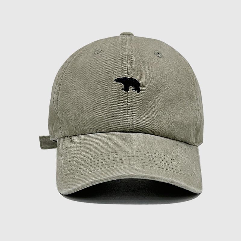 Worn Cotton Mens Look Water Washed Cotton Embroidered Baseball Cap Protect Sun
