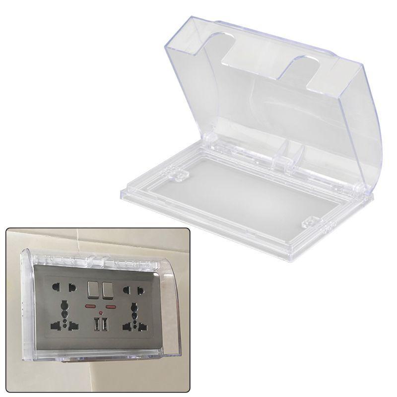  Bathroom Electrical Outlet Cover Protective Box Dust Cover Waterproof Enclosure