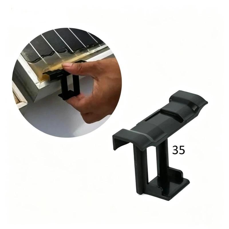 4PCS Photovoltaic Panel Water Drainage Clips 35/40/45mm Durable Solar Panel Water Remover Clips for Rooftop PV Installation