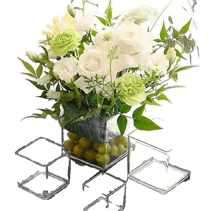 Thick Acrylic Square Vase & Fish Tank for Hydroponic Plants and Flowers