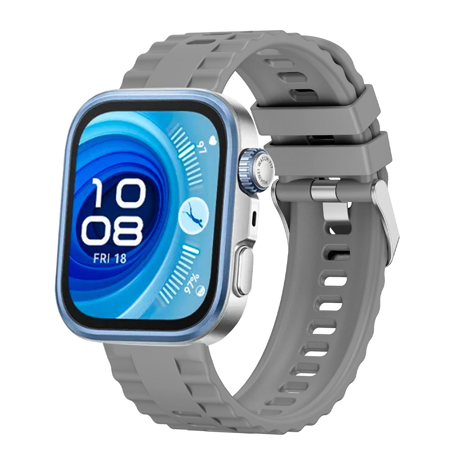 

Силиконовый ремешок для Huawei Watch Fit 4 Pro 3, сменный браслет для Watch Fit4 4Pro Fit3, дышащий ремешок на запястье Watch Fit 4 Pro серый