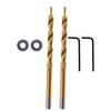 1PCS  9mm/9.5mm Round Shank Drill Bit High Speed Steel Round Handle For Punching Wood For Pocket Hole Drill Jig Guide Woodwork
