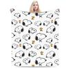 Snoopy & Woodstock Pattern Blankets  Fleece Funny Soft Throw Blankets for Bedspread  Winter