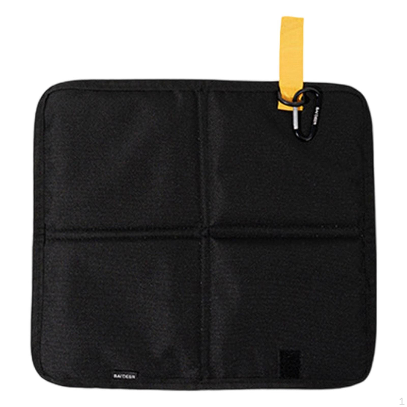 

Camping Mat Oxford Cloth Comfortable Versatile Gifts Waterproof Sitting Pad Accessories for Fishing чорний