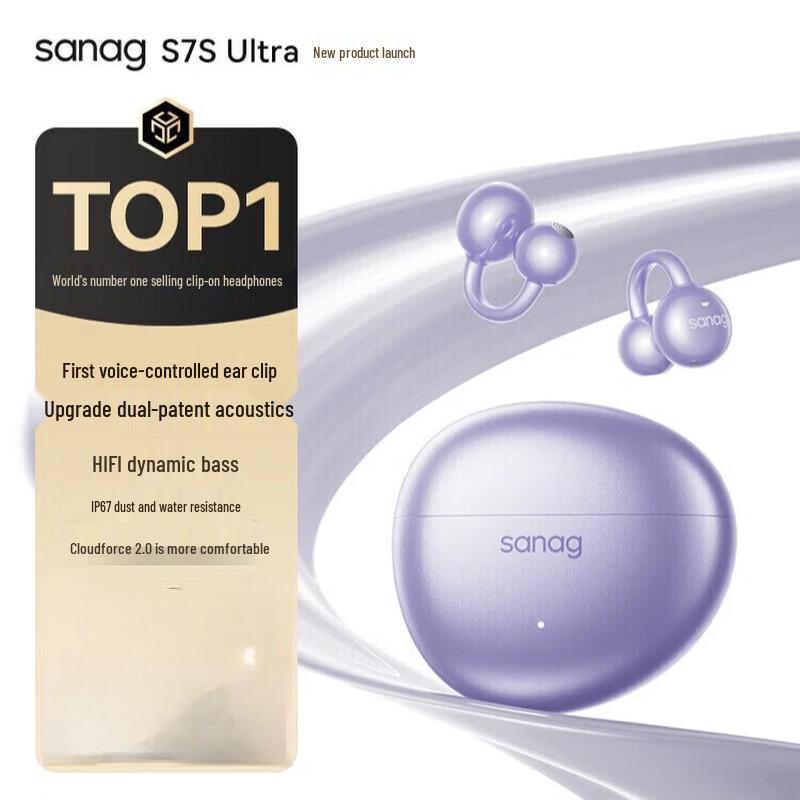 

SANAG S7S Ultra Open-Ear AI Translator Headphones