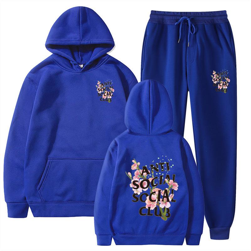 Pants Suits Sweatshirt Hooded Unisex Suit Men Women Comfortable Soft