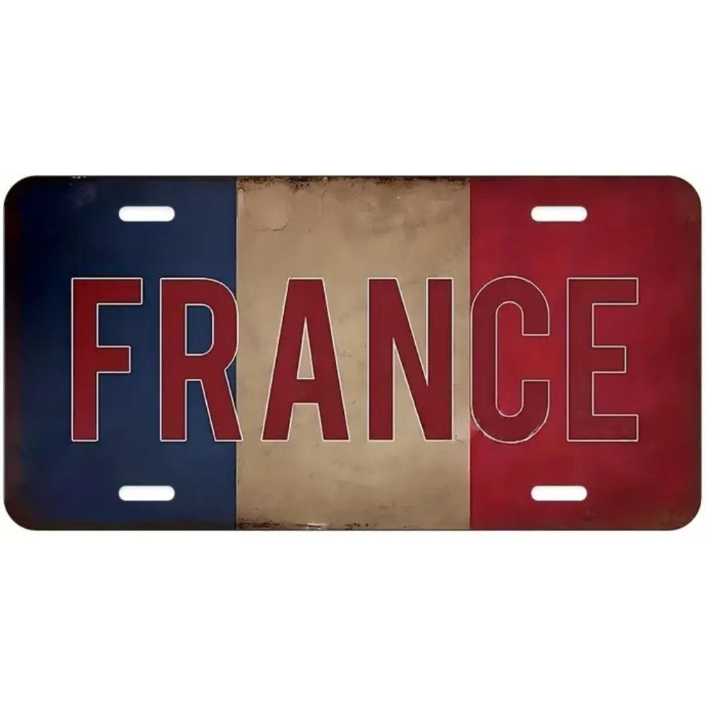 Souvenir Number for the Car , Car Number Plate for Interior Decoration, Metal, 15x30 Cm