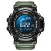 SMAEL Digital Watch 8082  Colorful Sport 3BAR Water Resistant Alarm Stop Watch Square Plastic Case Shock Resistant