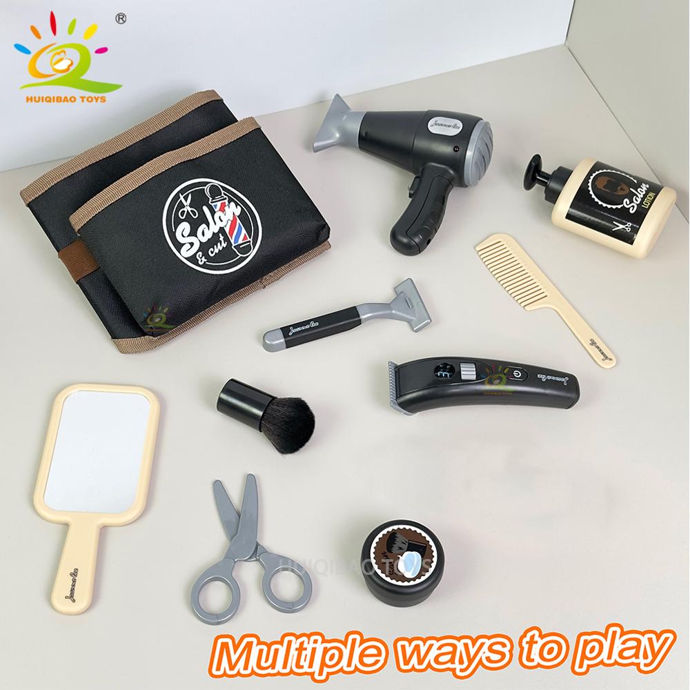 Kids' Hair Salon Play Set Role-Playing Hairdressing Tools Beauty Salon Styling Toys Birthday & Holiday Gifts for Boys & Girls