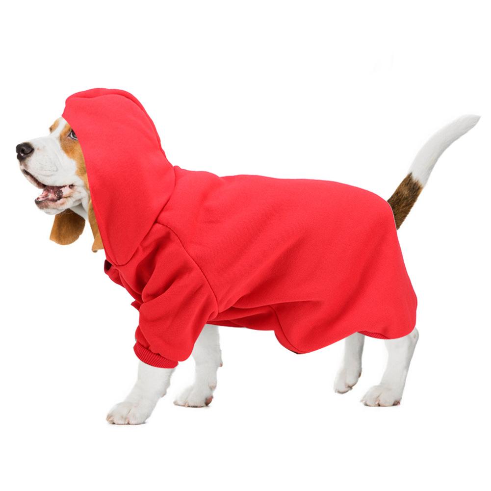 Dog Clothes Pet Sweatshirt Cute Polyester Pet Winter Warm Hoodie Sweatshirt Clothes Coat for Dogs Puppy Cats Dog Sweatshirt
